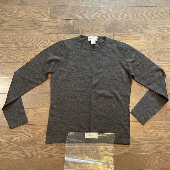 Saks Fifth Avenue Folio Collection Sweater, 100% Extrafine Merino Wool, Size M - Picture 7 of 8